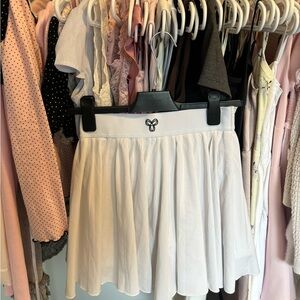 Aritzia White Mini Skater Skirt